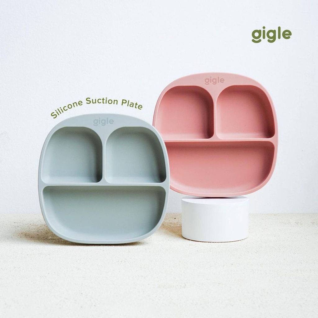 Gigle Silicone Suction Plate / Piring Makan Bayi / Piring Bayi Silikon