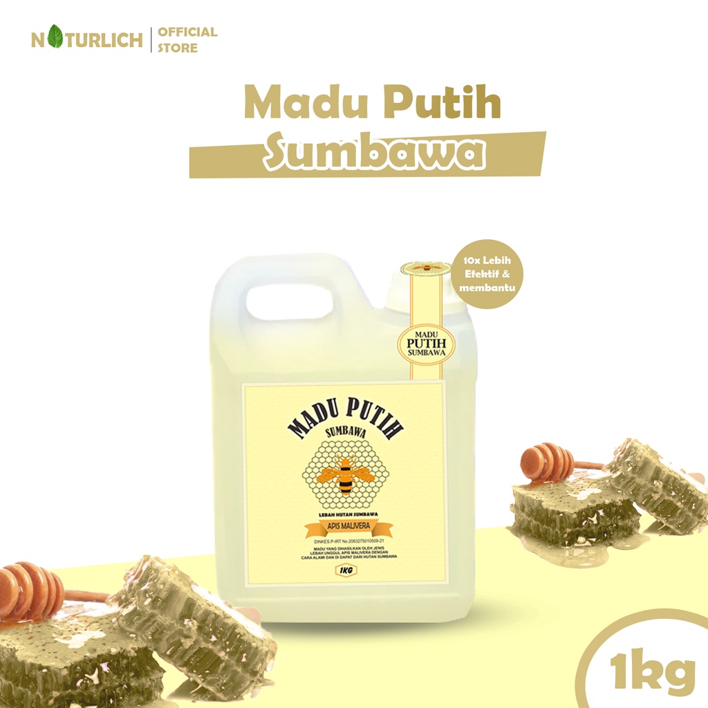 

Classica2106 Madu Putih Sumbawa Asli 1Kg Madu Asli Ternak Untuk Kesehatan Tubuh & Tulang Nyeri Sendi
