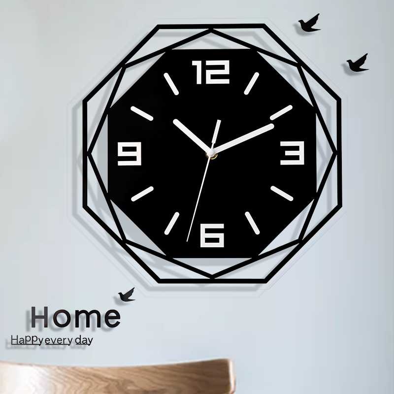 VOSARREA Jam Dinding Bulat Quartz Creative Design Modern 30CM - E1599