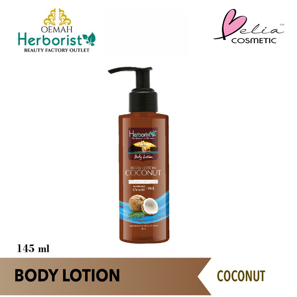 [BPOM] Herborist Body Lotion 145ml | Coconut | Frangipani | Zaitun