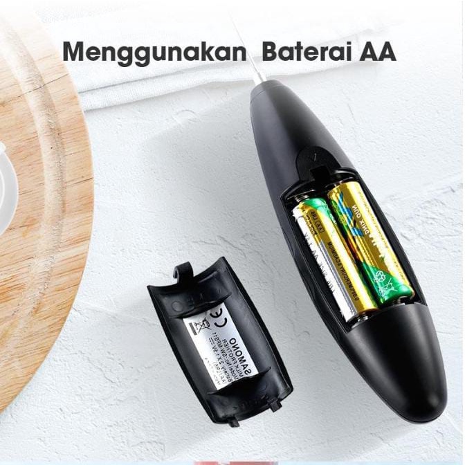 Samono Pengocok Susu Mini Portable Mixer Milk Frother Hand Blender Tangan Pembuih Kopi Susu Pengaduk Telur Cream