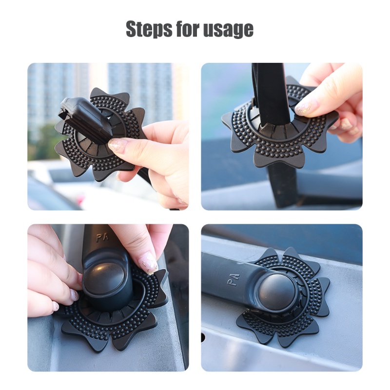 2 Pcs Cover Pelindung Wiper Mobil Bentuk Snowflake Bahan Silikon Anti Air Dan Debu