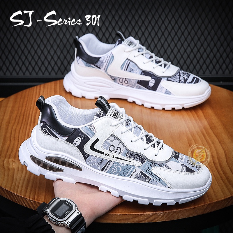 [OOS] Sepatu Sneakers Casual Pria Buat Kuliah atau Nongkrong Kualitas Premium -301