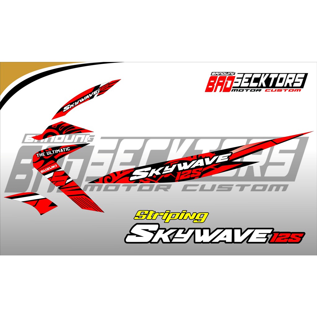 STRIPING SUZUKY SKYWAVE 125