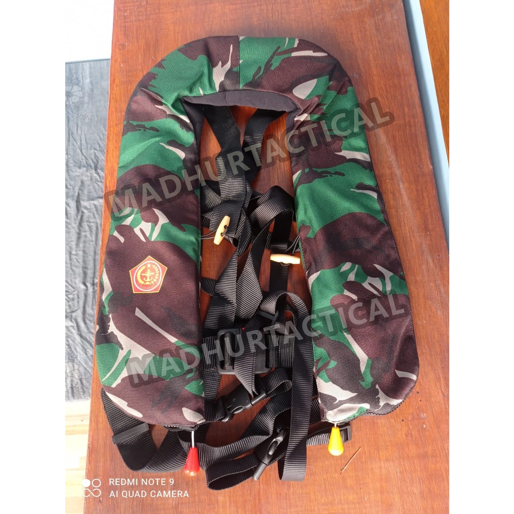 Inflatable Life Jacket Pelampung Gas Co2 Original TNI