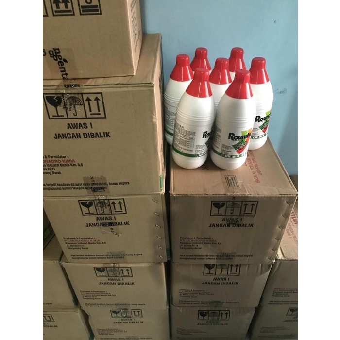 Racun rumput/herbisida : Roundup 1 liter original