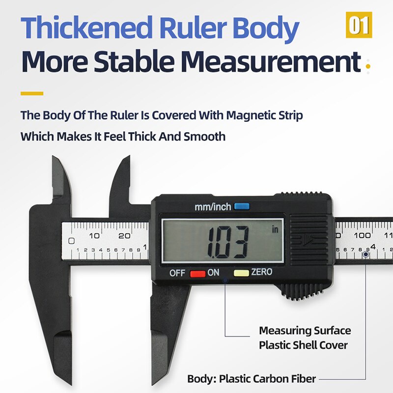 【COD+Dalam stok+Pengiriman Cepat】Digital Caliper Meter Jangka No Digital 0-150MM Jangka Caliper Sorong Sigmat Digital LCD Screen/Jangka Sorong Sketmat Digital Vernier Caliper Murah Carbon Digital Vernier Kaliper