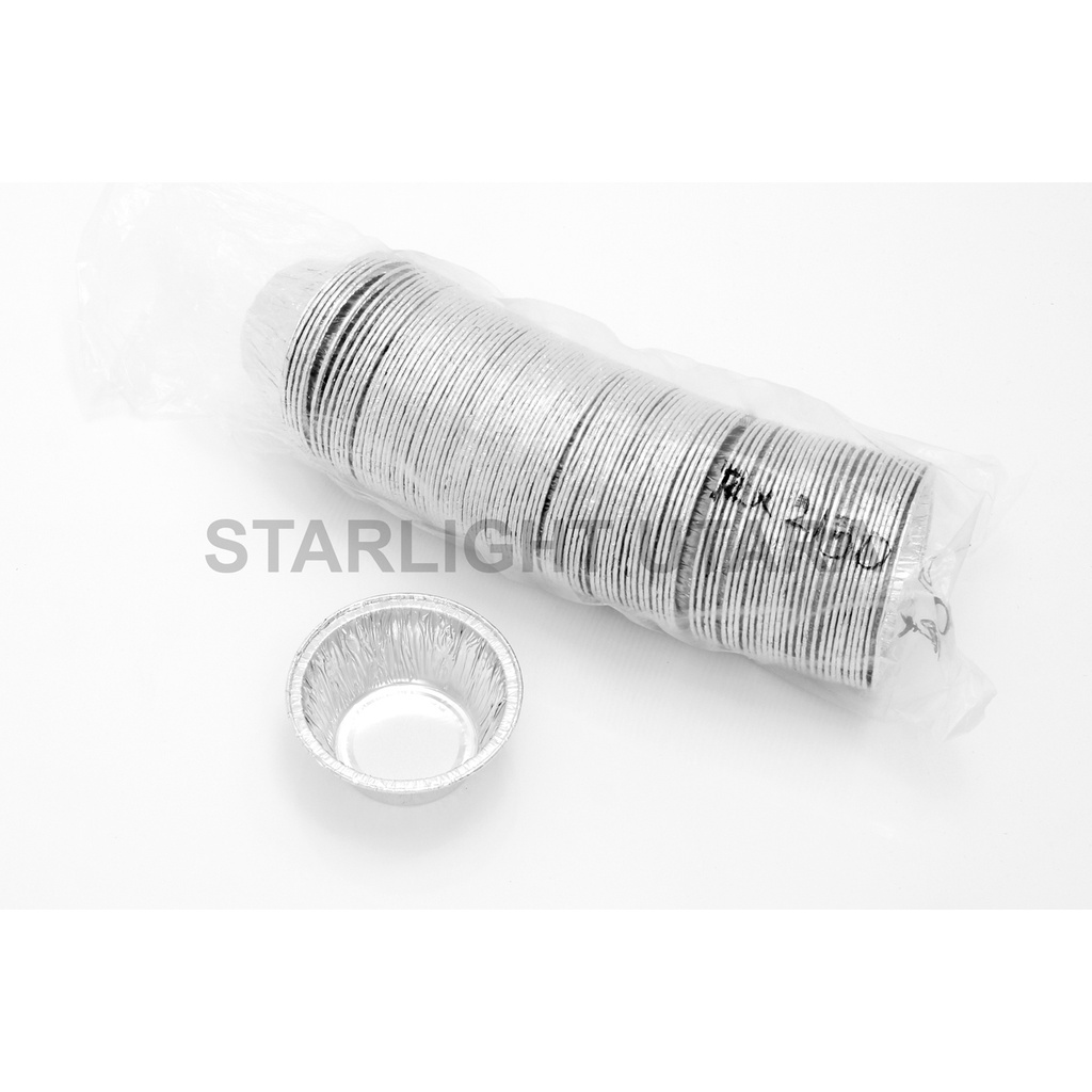 WADAH ALUMINIUM MODEL CUP RX-2150 - ALUMINIUM FOIL BULAT RX 2150 VOLUME 150ML