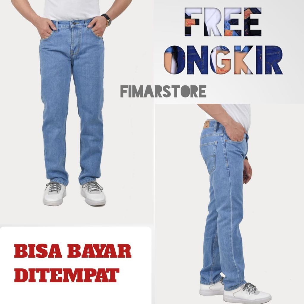 Celana Jeans Pria Panjang Standar Reguller Dewasa Terbaru Premium Original