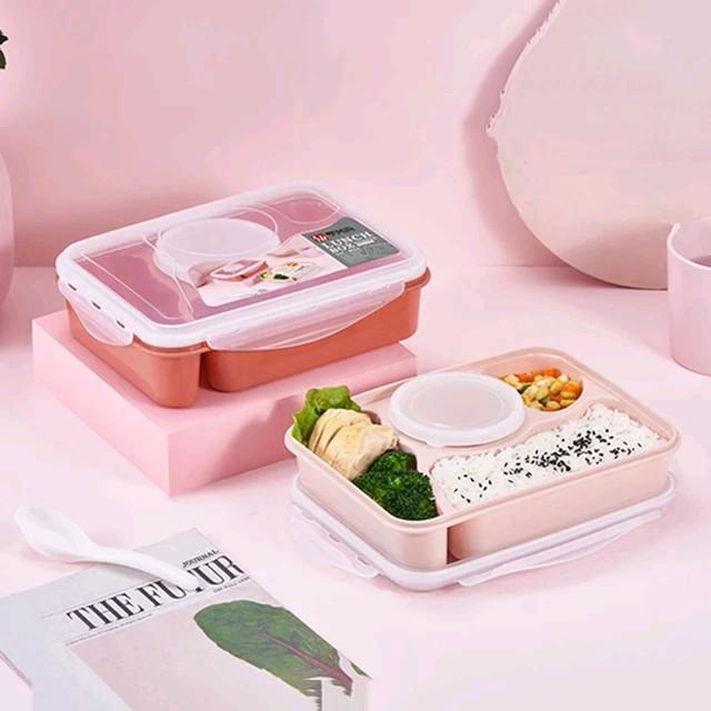 KOTAK MAKAN SIANG ANAK SEKAT EMPAT DENGAN MANGKOK SUP KD 5371