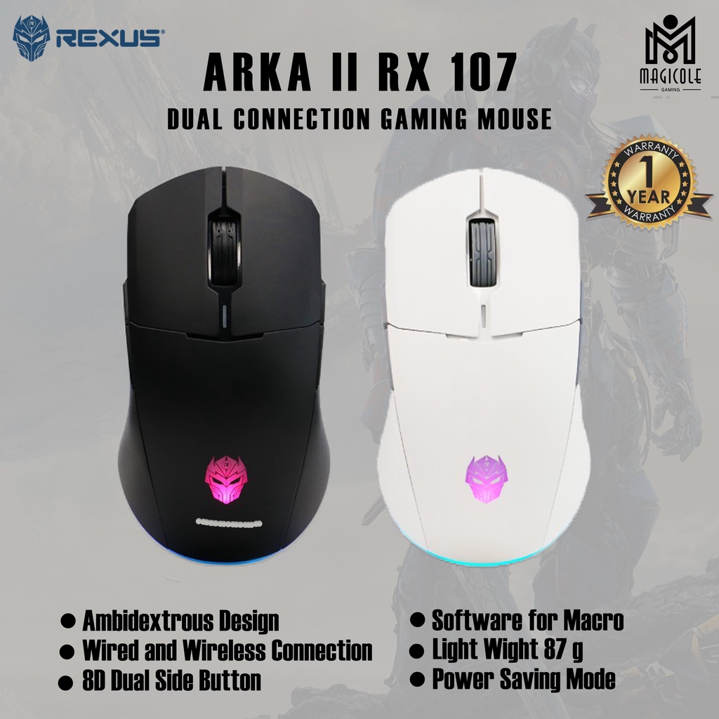 Rexus Arka II / Arka 2 RX107 Wired / Wireless Gaming Mouse