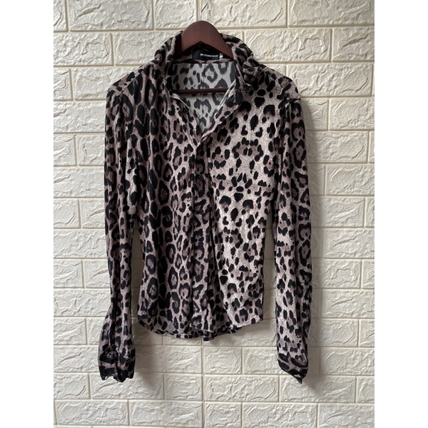 Kemeja Leopard Buffalo Bobs Preloved size L fit XXL