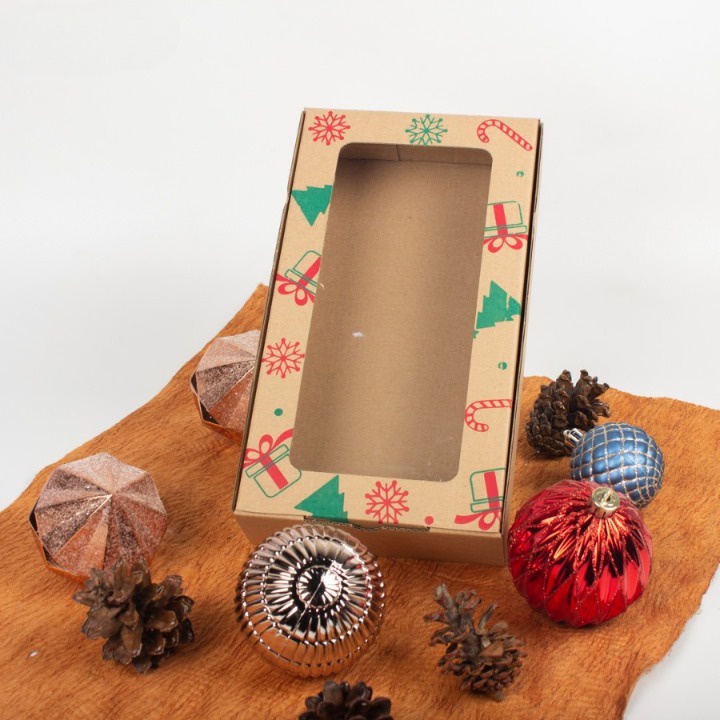 

10 pcs Kardus Mika Packaging Hampers Kue Kering Box Natal Kemasan Souvenir Dus Cheese Cake Ukuran 27 x 15 x 5,5cm