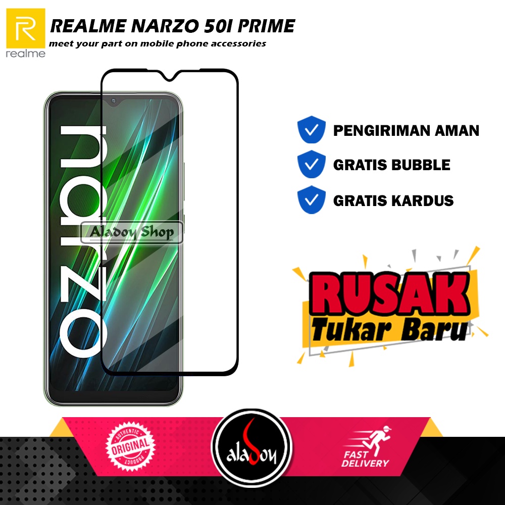 Tempered Glass Realme Narzo 50i Prime Anti Gores Layar Screen Protector