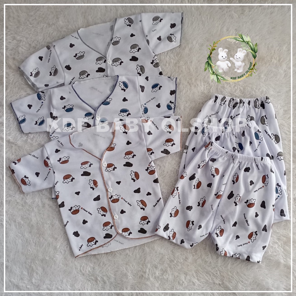 18 PCS BAJU BAYI BARU LAHIR MOTIP ANIMAL SAPI PAKET BAJU BARU LAHIR LENGKAP SETELAN BAYI LAKI LAKI PEREMPUAN SET BAYI CEWE COWO NEWBOARN