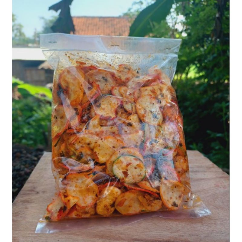 

(250gr) kerupuk seblak kering daun jeruk isi 250 gram seblak kerupuk bawang seblak kering daun jeruk