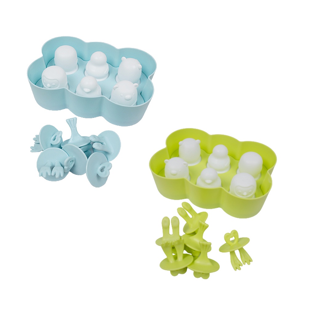 JMT-Alat Cetakan Es Krim  6 Slot Lucu Es Loli DIY Es Batu Bulat Bola Ice Ball Maker Silicone