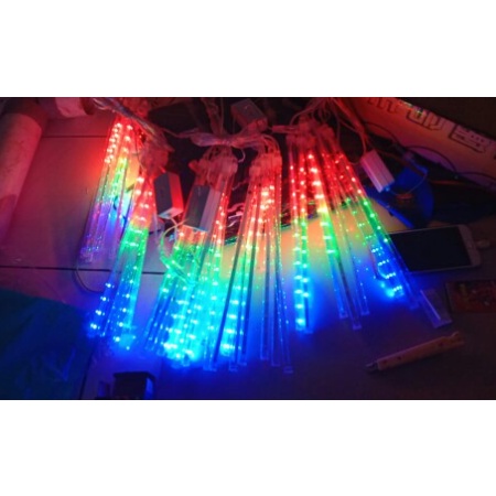 ✅Swip up LAMPU TETES lampu meteor led isi 1pcs batang/34cm /jatuh rain snow taman hias meteor/lampu 