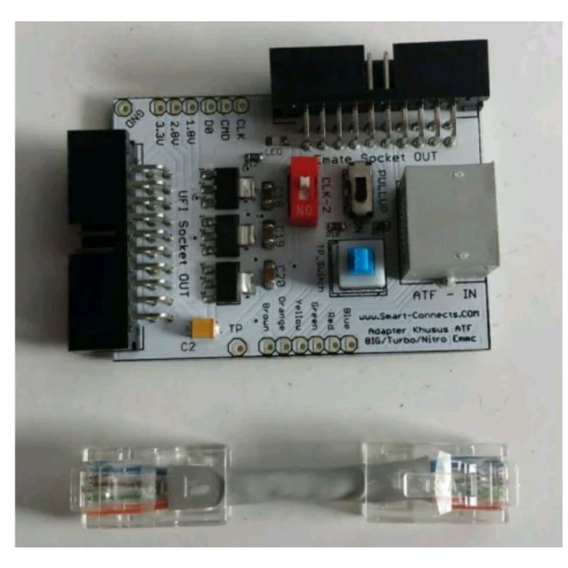 Adapter Converter ATF Box Big Nitro Turbo ke UFI Emate Panda Soket BGA