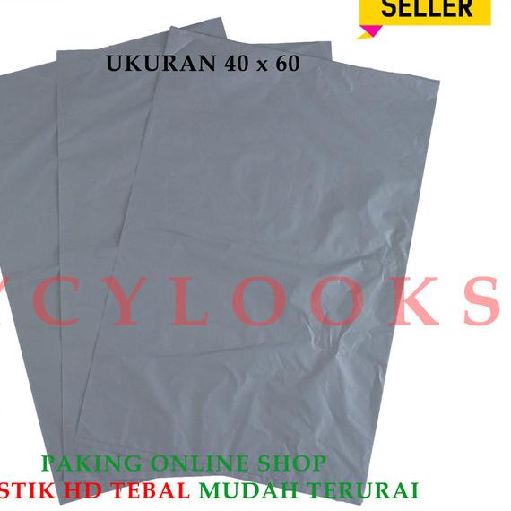 

Kantong Plastik Packing Online Shop Kresek Olshop HD Tebal REA 40x60 - Silver