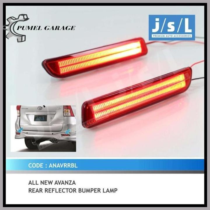 Avanza Xenia 2014- Lampu Bumper Mata Kucing Belakang Led Reflector Termurah