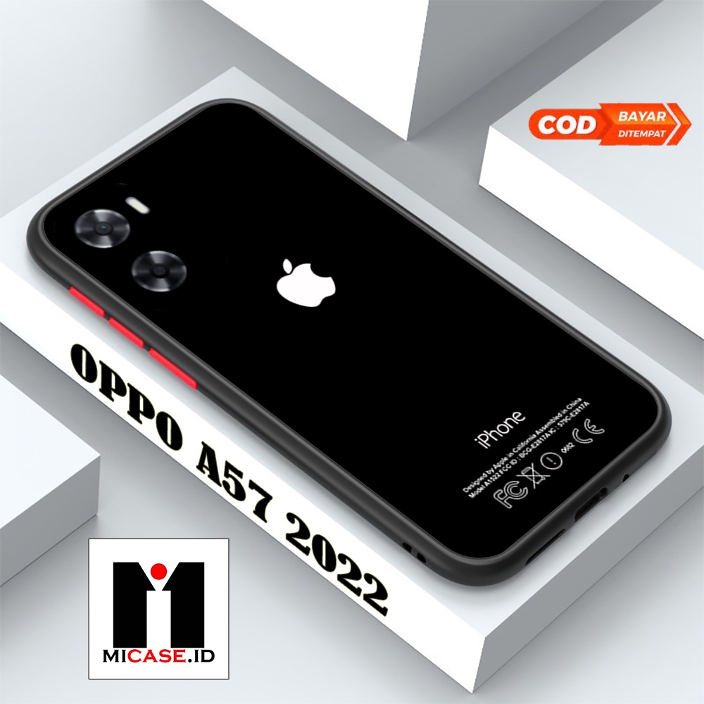 Case OPPO A57 2022 - Casing OPPO A57 2022 Fashion Case Terbaru 2022 MI.CASE [ LOGO IP ] Soft Case Gl