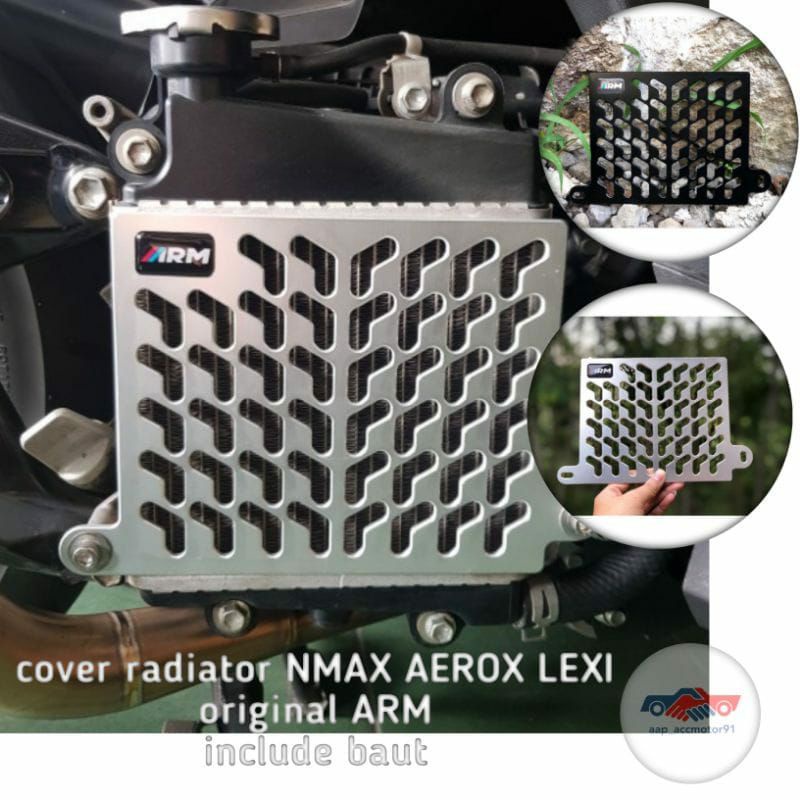 cover tutup radiator yamaha Nmax 2020 2021 2022 nmax old AEROX LEXI bahan alumunium