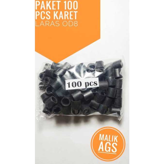 Paket 100 pcs karet laras od8