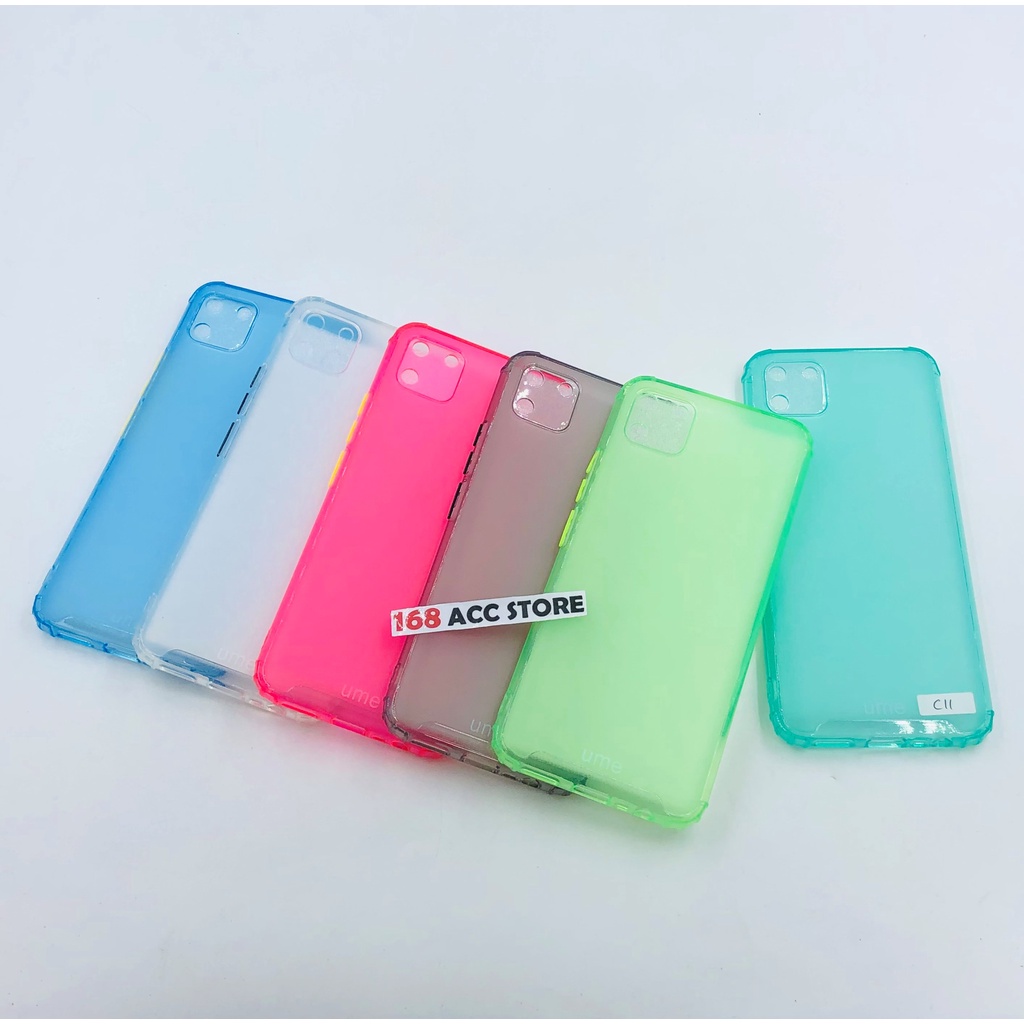 SILIKON REALME C11 CASE WARNA / SOFT CASE REALME C11 UME RAINBOW