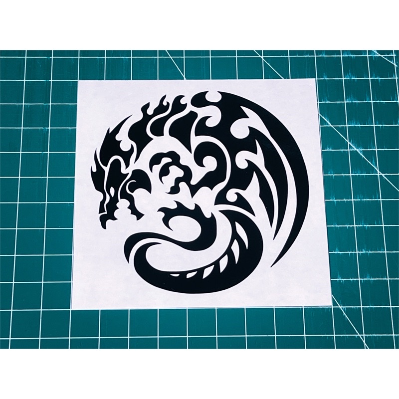 

Stiker Cutting Black Dragon Tribal