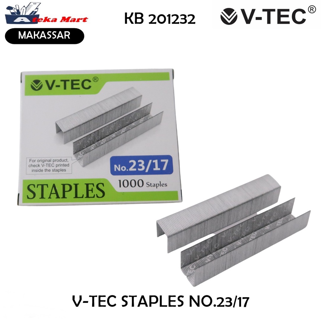 

[1 BOX KCL] V-TEC STAPLES NO.23/17