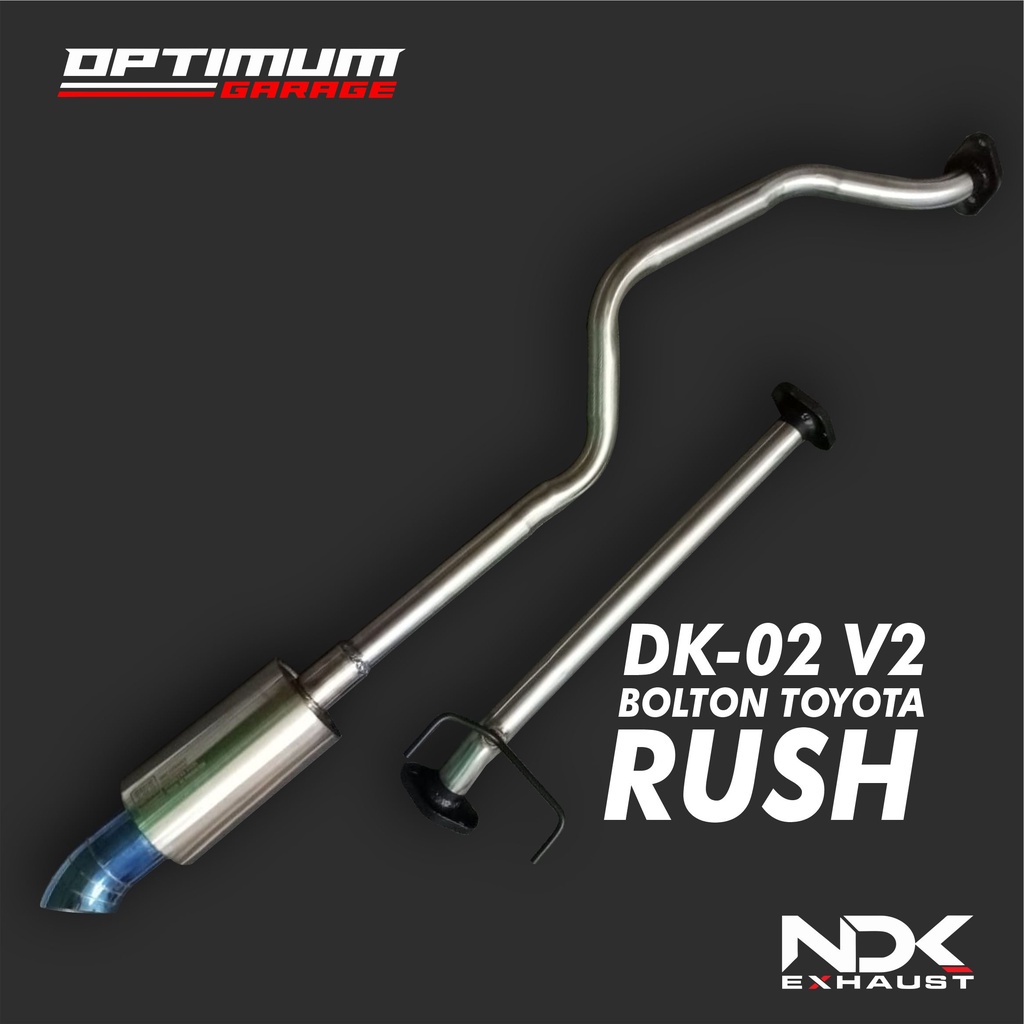 KNALPOT MOBIL RACING MUFLER NDK EXHAUST DK-02V2 + BOLTON AVANZA RUSH TERIOS KENALPOT MOBIL RACIN