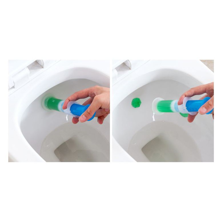 Suntikan Gel Pengharum Closet WC / Pewangi Kloset Gel Jongkok &amp; Duduk - Toilet Cleaner Motif Bunga - Random Warna