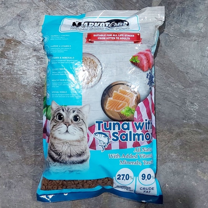 MAKANAN KUCING DRY FOOD MARKOTOPS 1 KG