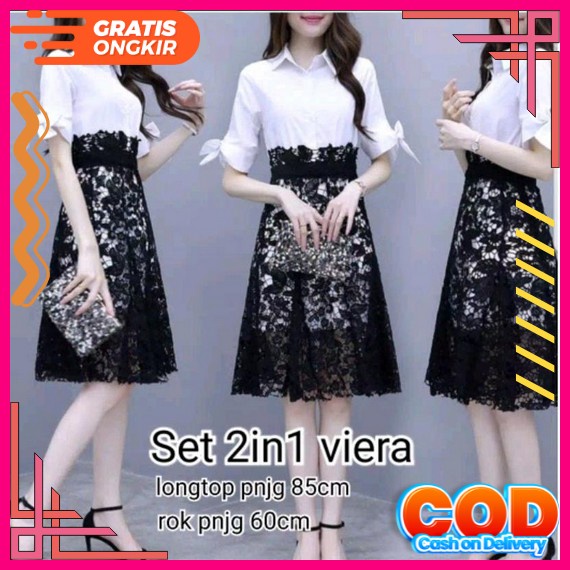 Dress Korea Manuela  Mini Square Neck Gaya Retro Dres Wanita Untuk Natal Imlek / Musim Gugur 2021 Dr