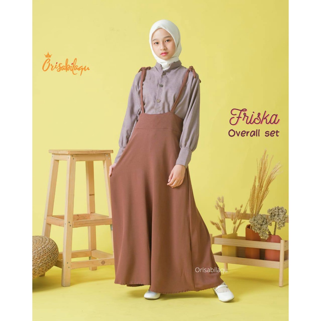 Setelan overall anak Friska skirt Orisabilaqu by Kakadede