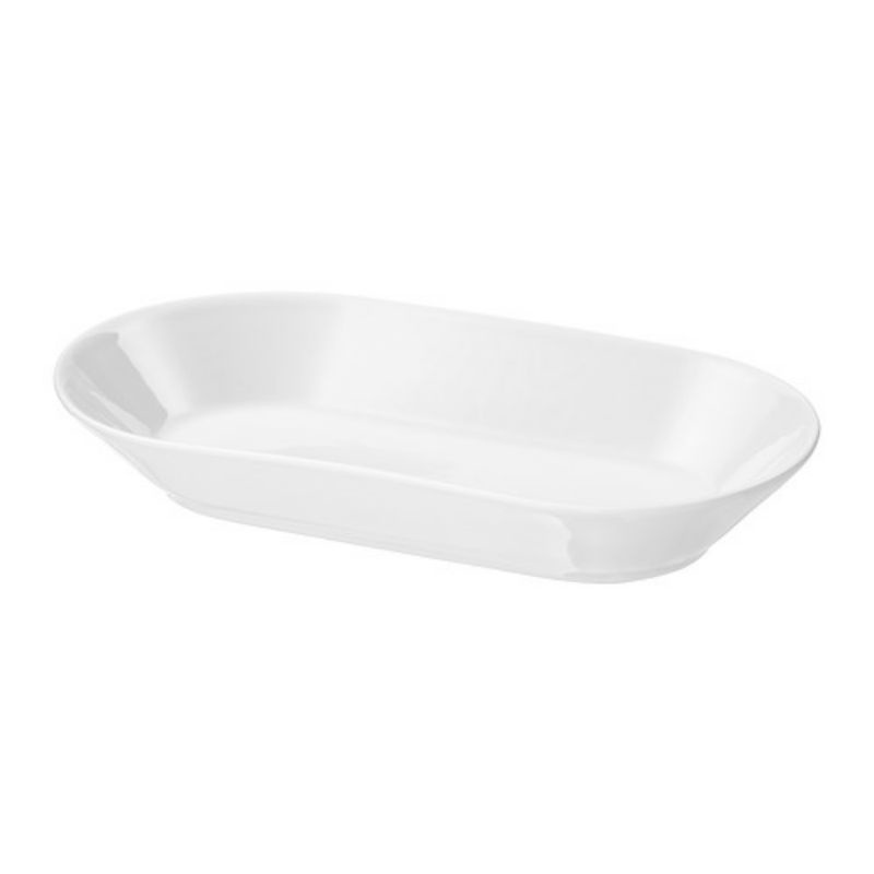 Piring saji, putih, 24x13 cm IKEA 365+