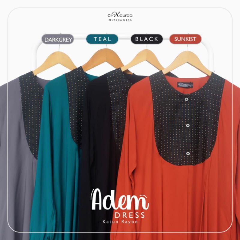 Gamis Adem Gamis Al Hauraa Katun Rayon Twill Adem Dress Daily Gamis Basic Gamis Harian