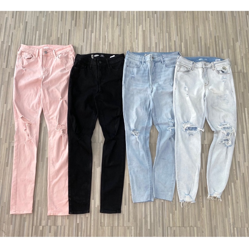 CELANA PANJANG RIB JEANS ROCKSTAR SUPER SKINNY MODEL