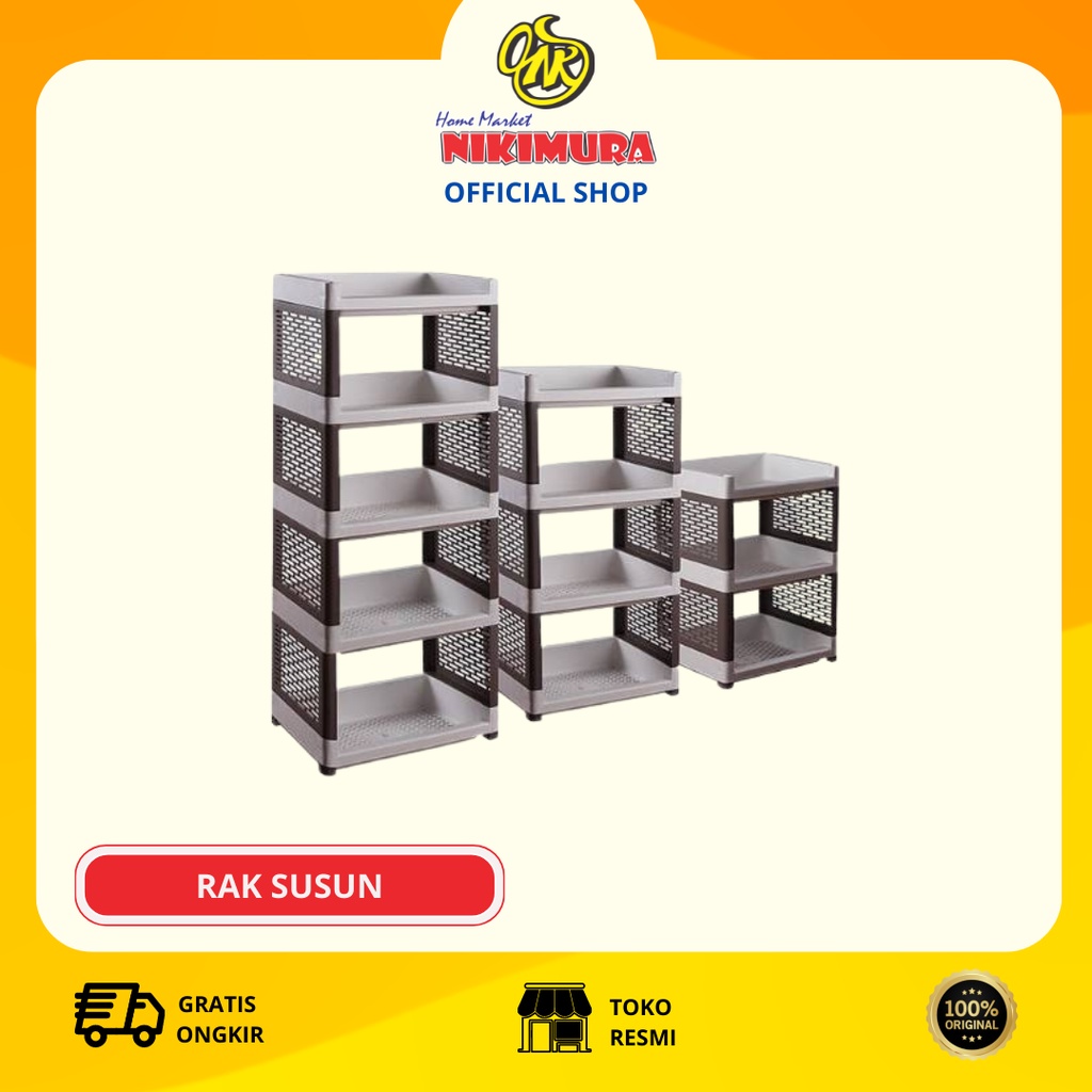 Rak Susun Plastik / Rak Buku / Rak Serbaguna  Olymplast