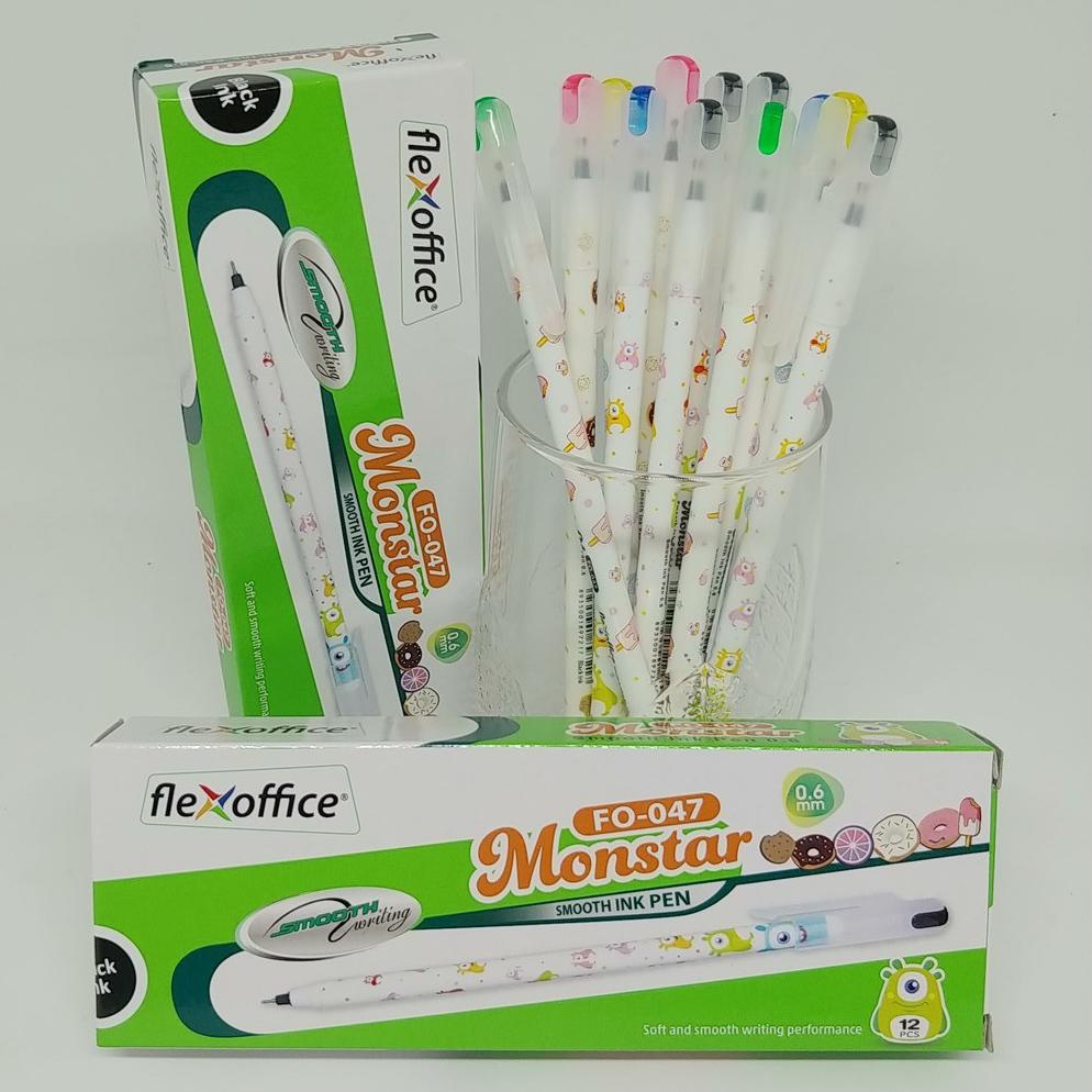 

㋿Q Pulpen Smooth Ink Pen 0.6mm - 0.6 mm Monstar - Warna Hitam NEW 2379 ⁂