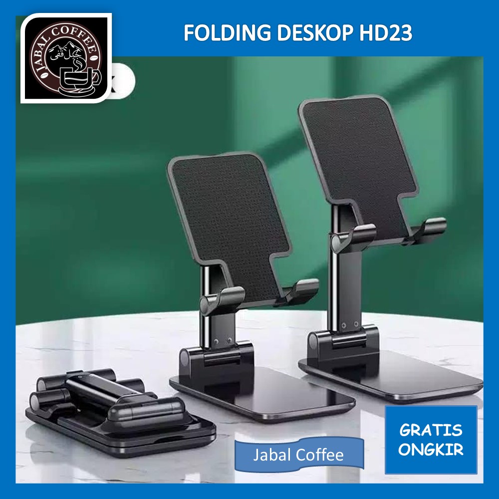 Phone Holder Tablet Tab Ipad / Folding Deskop HD23 L-305 / Stand Holder Lipat HP / Stand Handphone Universal