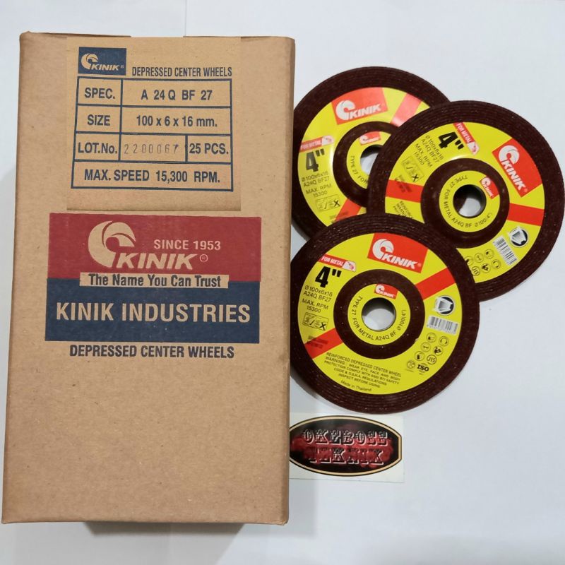 Mata Gerinda Poles Besi 4" Kinik