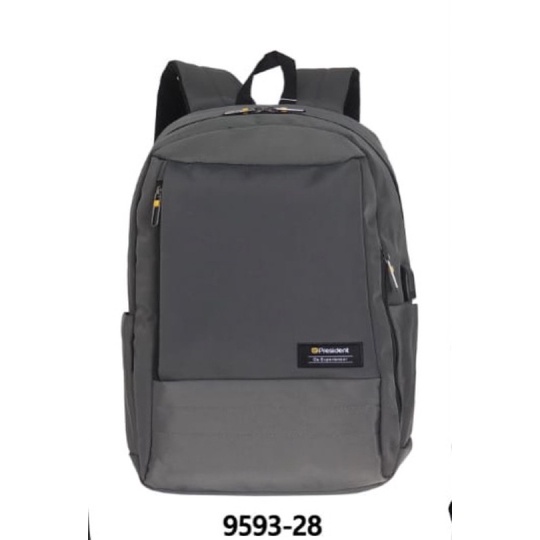 Tas Selempang President BP 9594-28 Backpack 2 in 1 Grey Black Blue