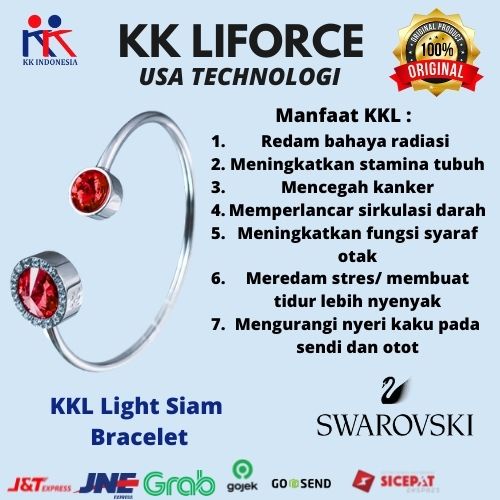 KK Liforce Light Siam Bracelet Gelang Kesehatan KK Indonesia + Chain