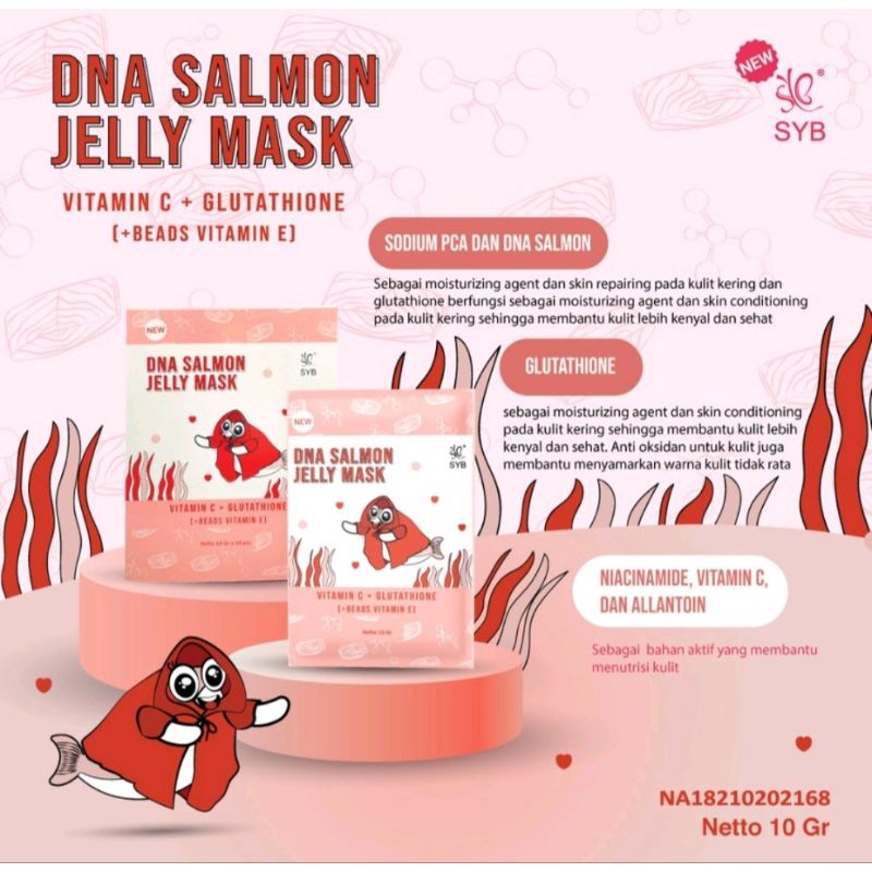 SYB Jelly Mask || BlueDNA Salmon || Watermelon