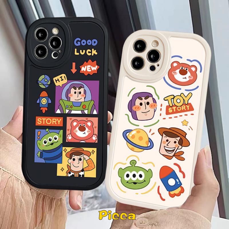 Kartun Lucu Toy Story Losto Casing C53 Realme GT Master Edition C30 C15 C21Y C25Y C31 C25 C35 C25s C12 8 8i 9i C17 C3 C11 C21 C20 8Pro C20A 6 6i 5i 5s 5 6s Cute Bear TPU Cover