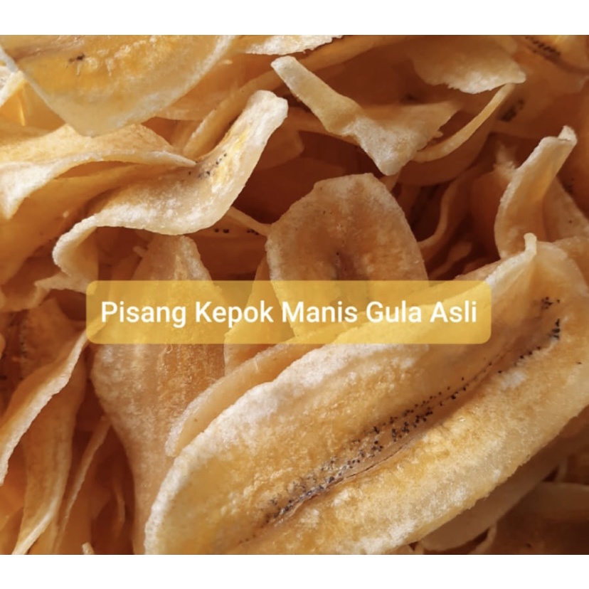 

SNACK KILOAN MURAH - KERIPIK PISANG KEPOK MANIS GULA ASLI & GURIH 250 GRAM