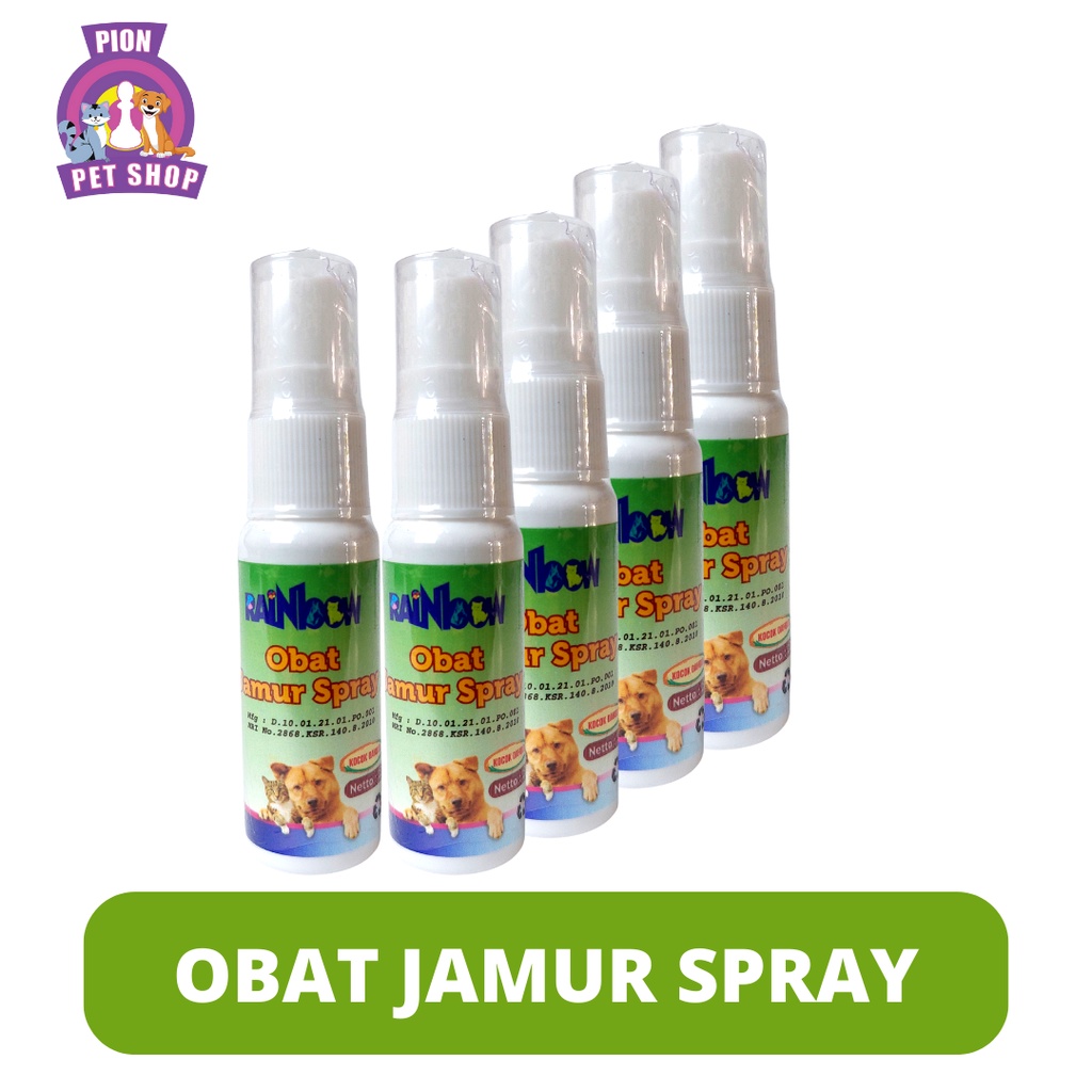 Rainbow Obat Jamur Spray 18 ml untuk anjing dan kucing