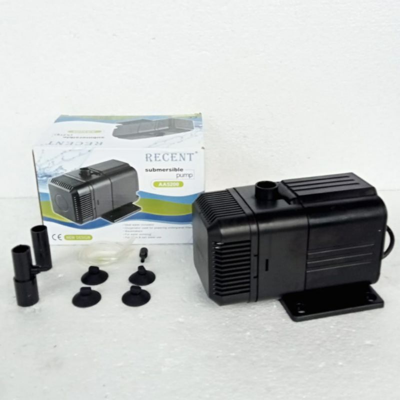 Mesin pompa RECENT AA 5200 waterpump submersible aquarium kolam water pump filter celup hidroponik low watt